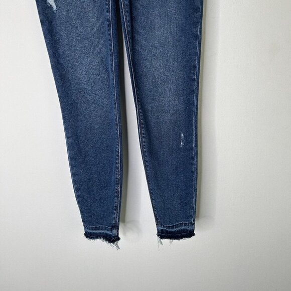 Spanx Ankle Skinny Jeans Womens Size Small Pull On High Rise Frayed - Picture 5 of 11